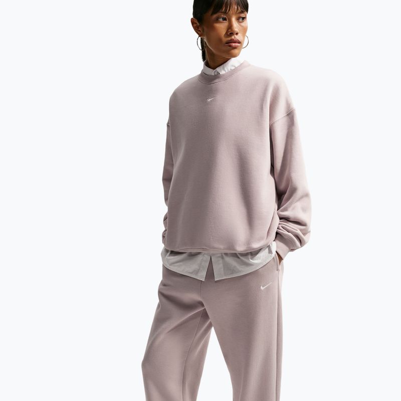 Moteriškos kelnės Nike Studio Fleece Medium Weight cream Ii/sail 4