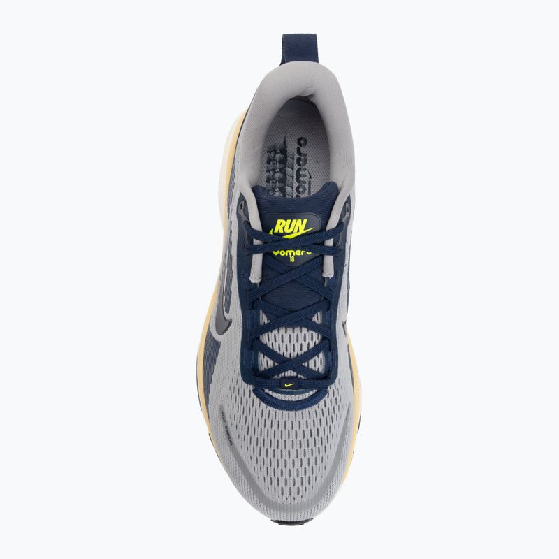 Vyriški bėgimo batai Nike Vomero 18 wolf grey/pewter/sail/midnight navy 5