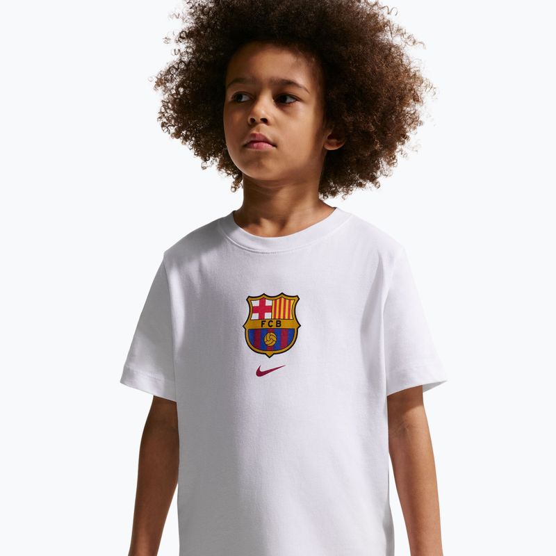 Vaikiški marškinėliai Nike FC Barcelona Soccer white 4