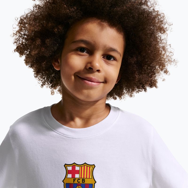 Vaikiški marškinėliai Nike FC Barcelona Soccer white 5