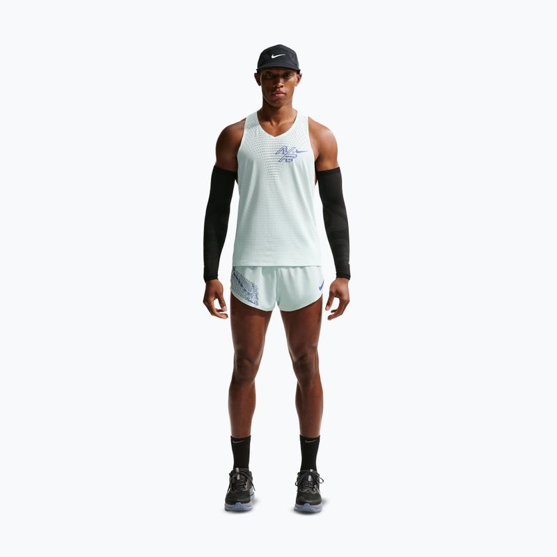 Vyriški bėgimo šortai Nike AeroSwift Dri-Fit ADV Brief-Lined 2" barely green/lapis 2