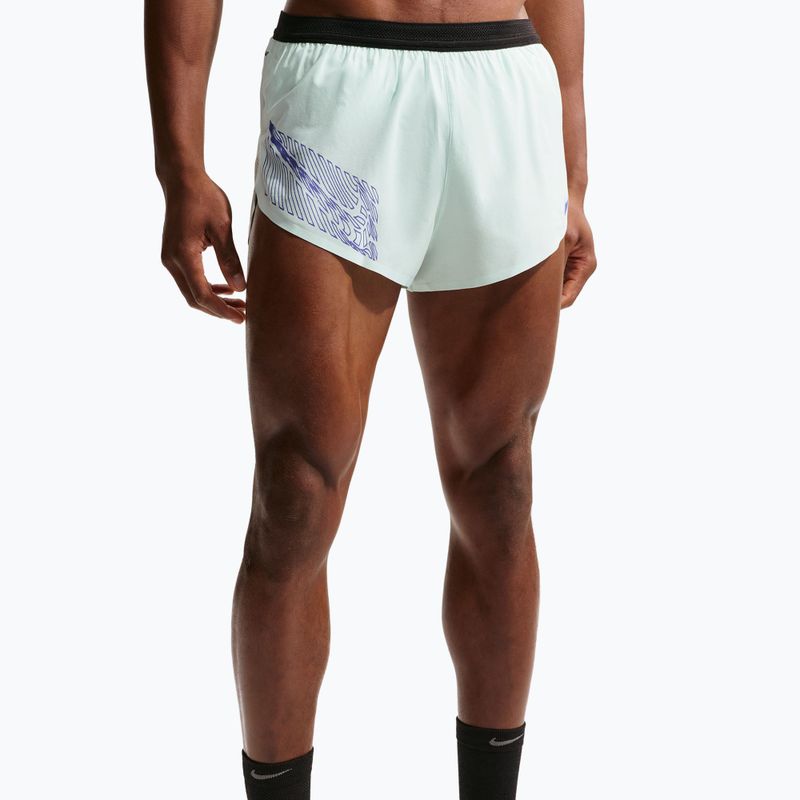 Vyriški bėgimo šortai Nike AeroSwift Dri-Fit ADV Brief-Lined 2" barely green/lapis 5