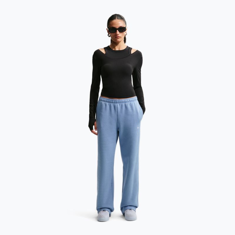 Moteriškos kelnės Nike Studio Fleece work blue/sail 2