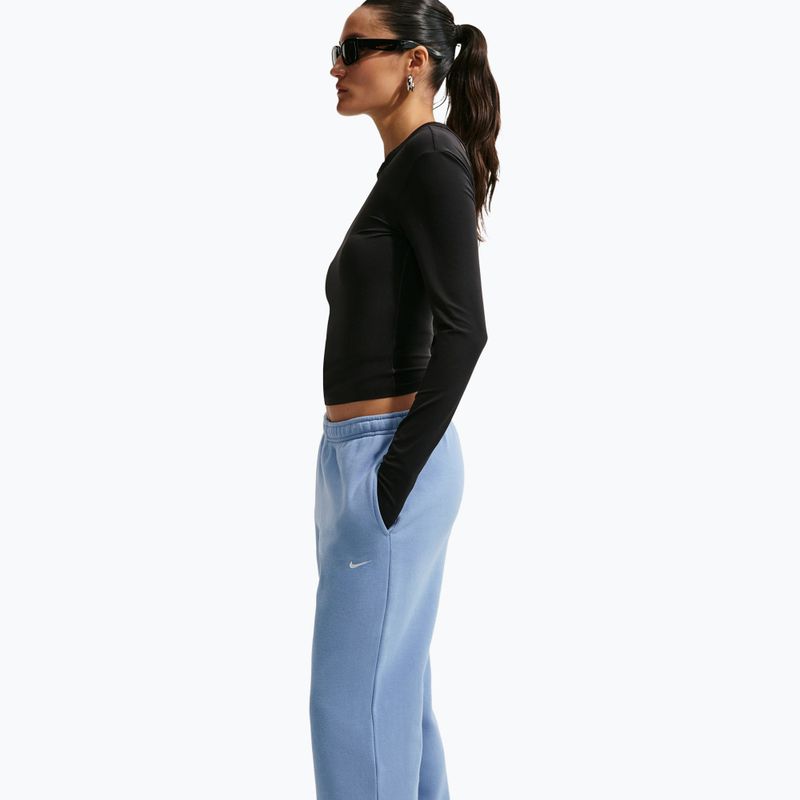 Moteriškos kelnės Nike Studio Fleece work blue/sail 4