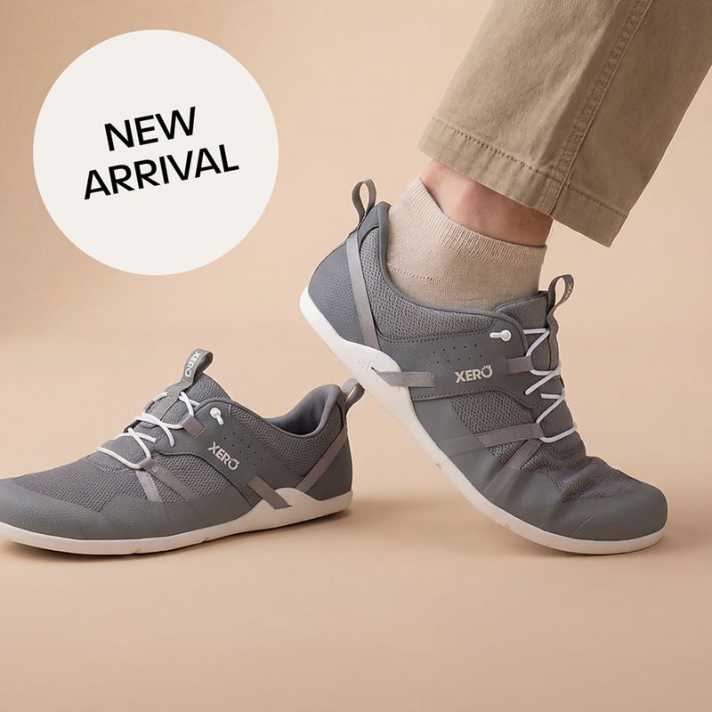 Vyriški barefoot batai Xero Shoes Prio Easy On steel gray 9