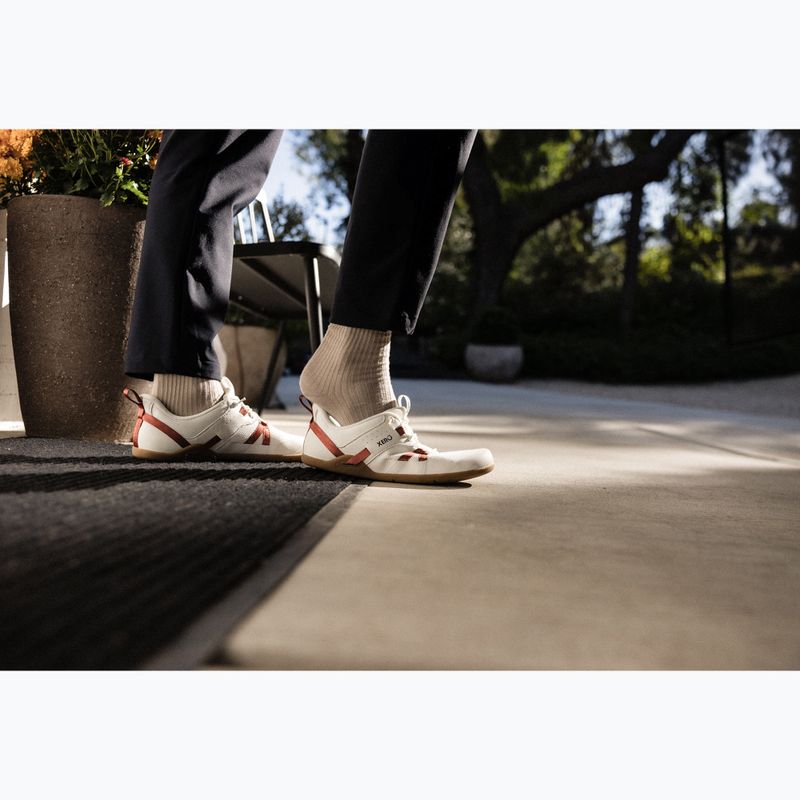 Moteriški barefoot batai Xero Shoes Prio Easy On egret/burnt brick 8