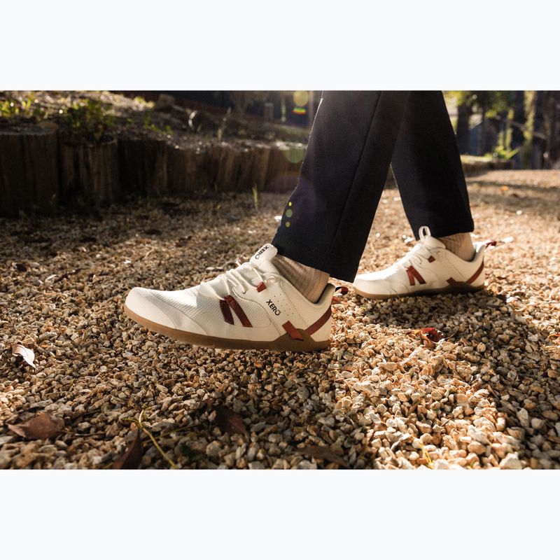 Moteriški barefoot batai Xero Shoes Prio Easy On egret/burnt brick 9