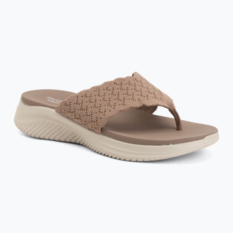 Moteriškos šlepetės SKECHERS Ultra Flex 3.0 Rhythm Waves brown