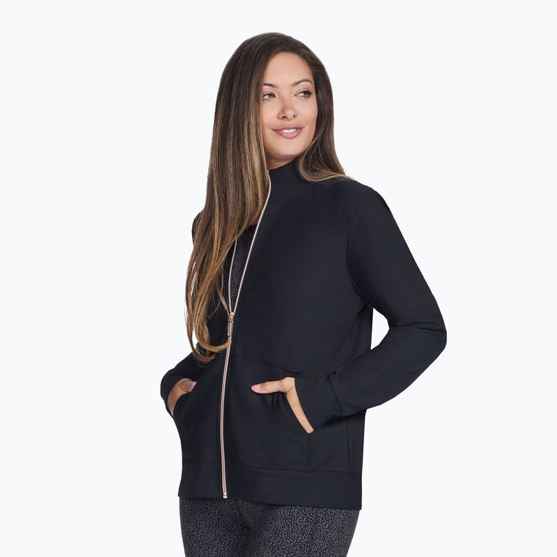 Moteriškas džemperis SKECHERS GO Luxe Rib Everyday Full Zip black 3