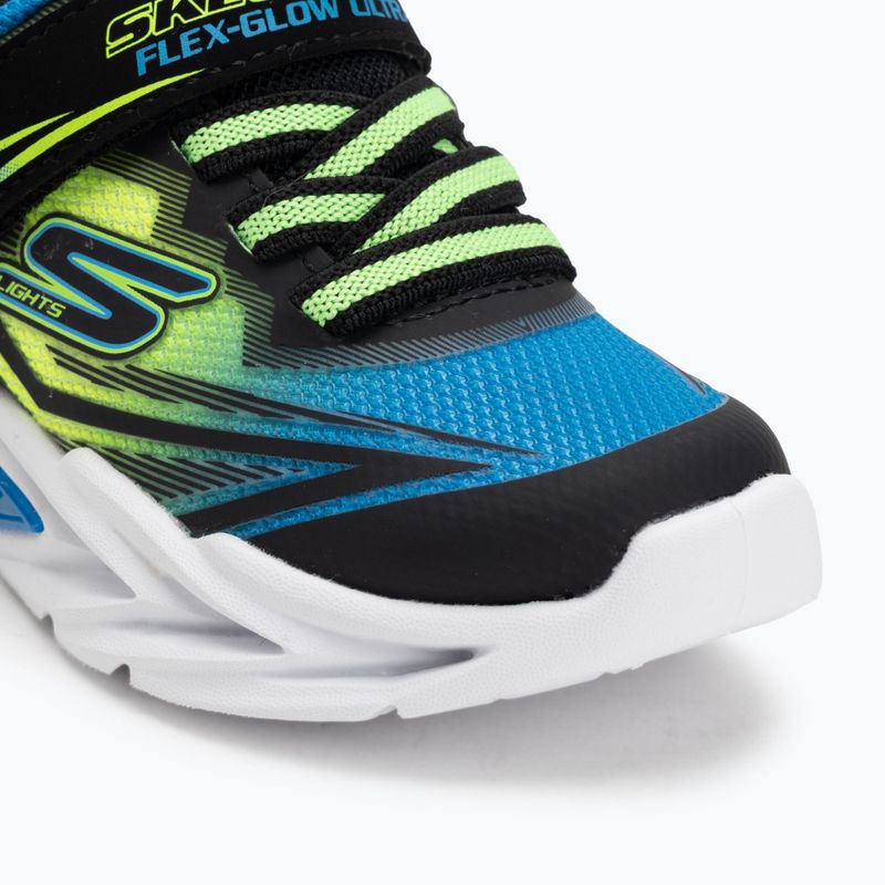 Vaikiški batai SKECHERS Flex-Glow Ultra juoda/mėlyna/žalia 7