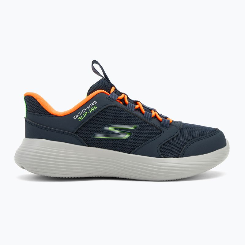 Vaikiški batai SKECHERS Go Run 400 V2 Turbo-Brisk tamsiai mėlyni/oranžiniai 2
