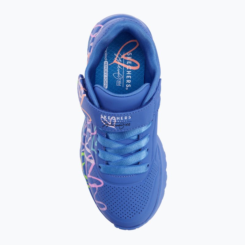 Vaikiški batai SKECHERS Uno Lite Love Levitate mėlyna/daugiaspalvė 5