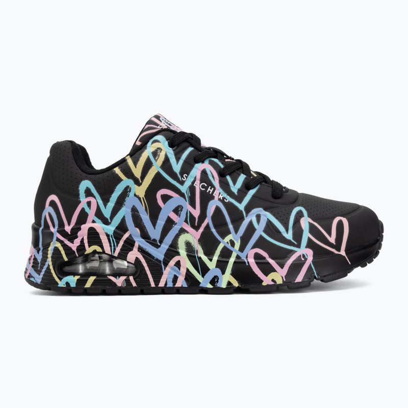 Moteriški batai SKECHERS JGoldcrown Uno Spread The Love black 2