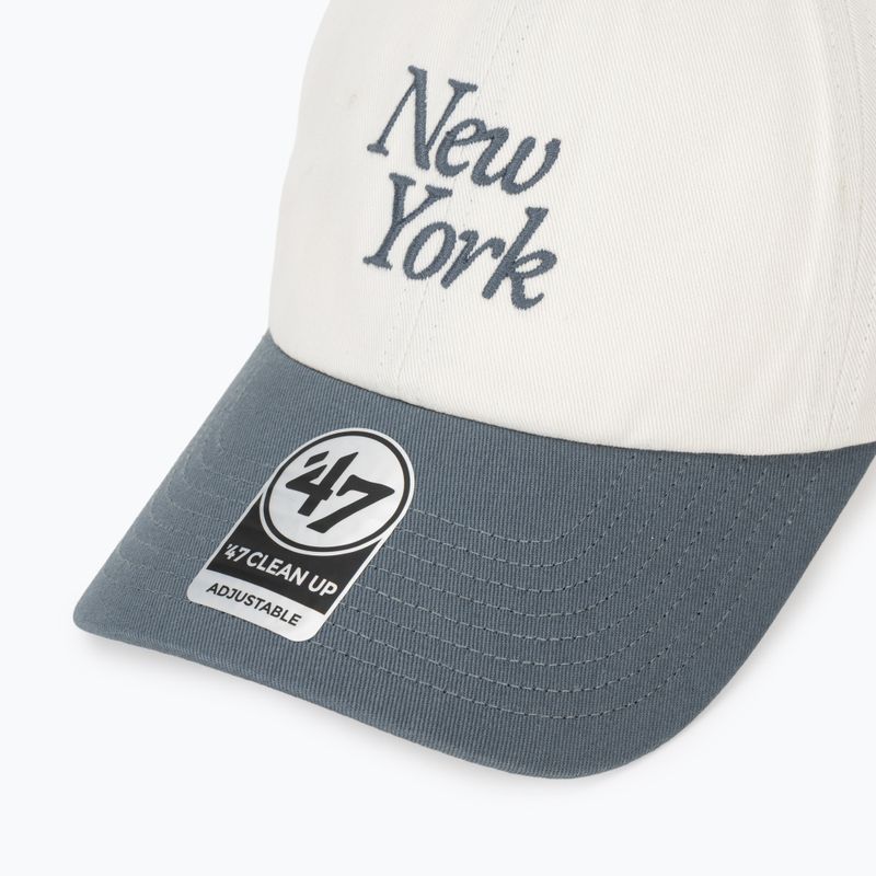 Kepuraitė su snapeliu 47 Brand MLB New York Yankees Foundation Script TT CLEAN UP sandstone 3