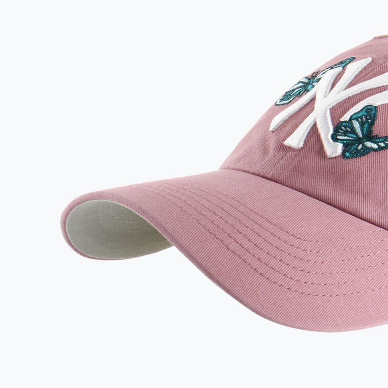 Kepuraitė su snapeliu 47 Brand MLB New York Yankees Icon Alt CLEAN UP mauve 3