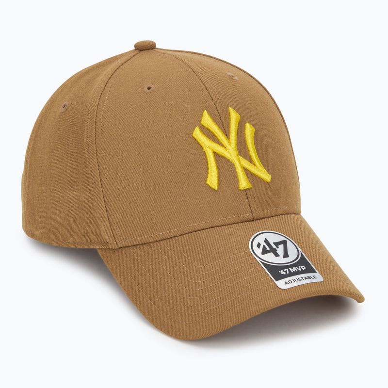 Kepuraitė su snapeliu 47 Brand MLB New York Yankees MVP camel