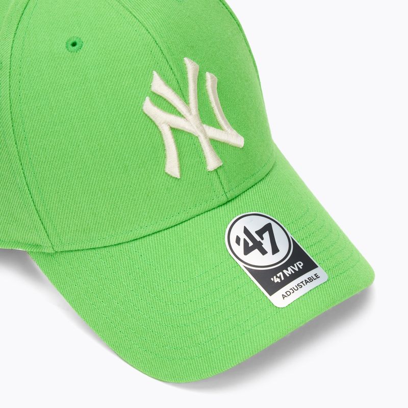 Kepuraitė su snapeliu 47 Brand MLB New York Yankees MVP lime 3