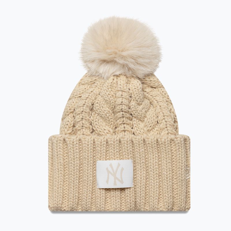 Moteriška žieminė kepurė New Era Cable Wide New York Yankees stone