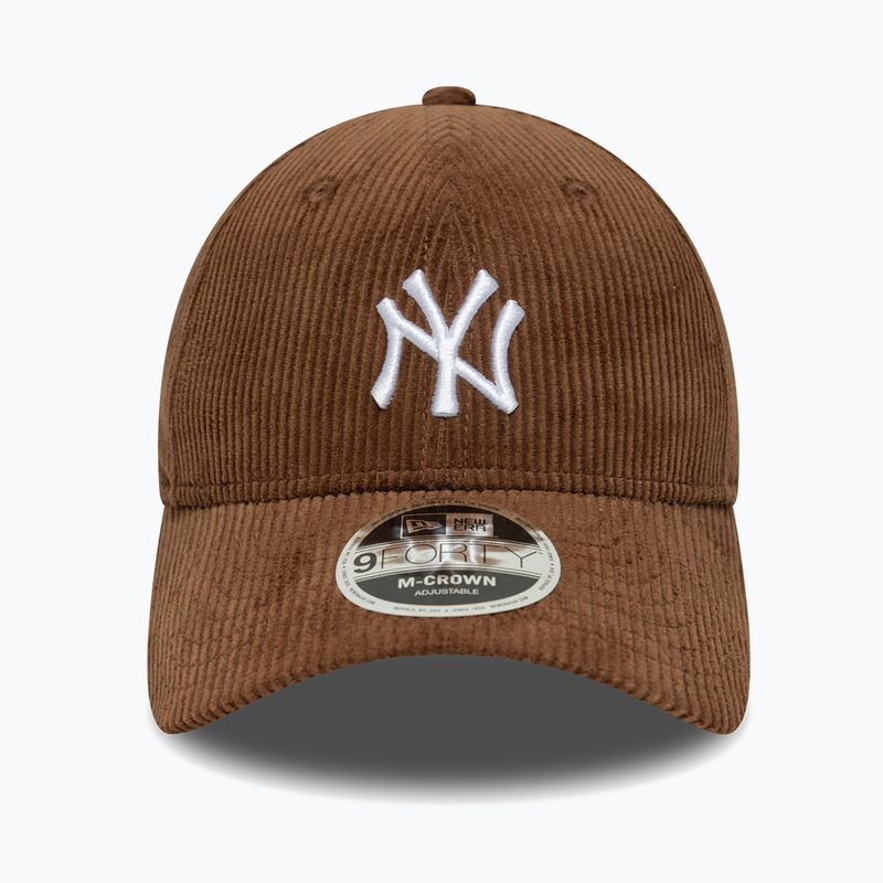 Kepurė su snapeliu New Era Cord 9Forty Mcrown New York Yankees tamsiai kaštoninė/tamsi rudens 2