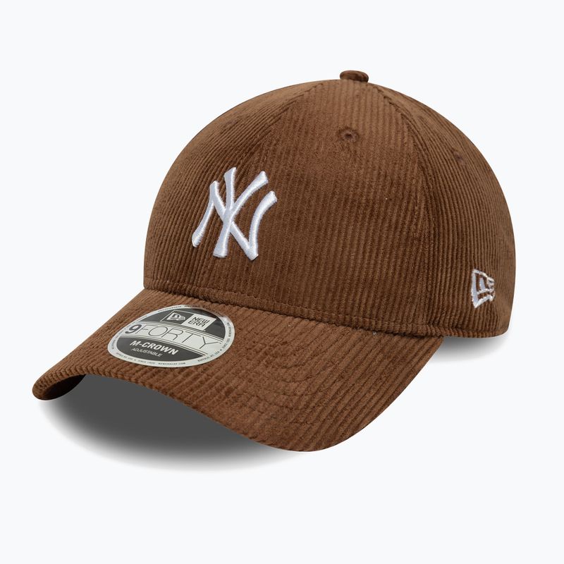 Kepurė su snapeliu New Era Cord 9Forty Mcrown New York Yankees tamsiai kaštoninė/tamsi rudens 3