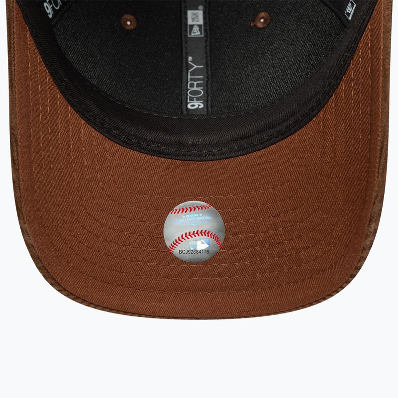 Kepurė su snapeliu New Era Cord 9Forty Mcrown New York Yankees tamsiai kaštoninė/tamsi rudens 5