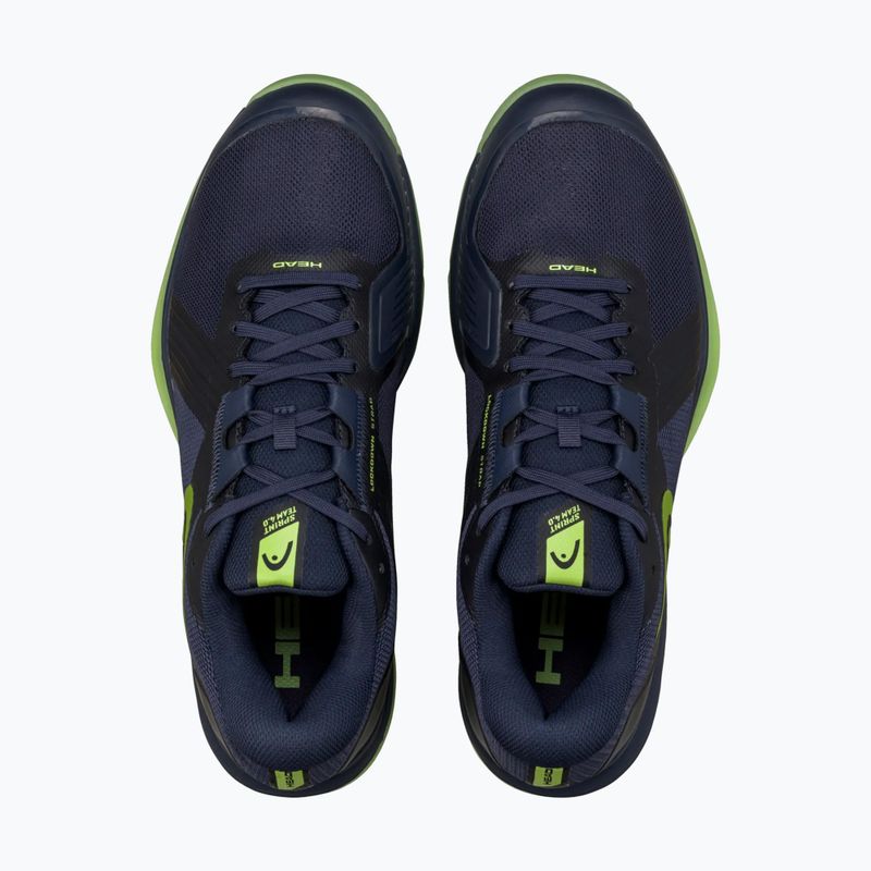 Skvošo batai HEAD Sprint Team 4.0 Indoor navy/lime 4