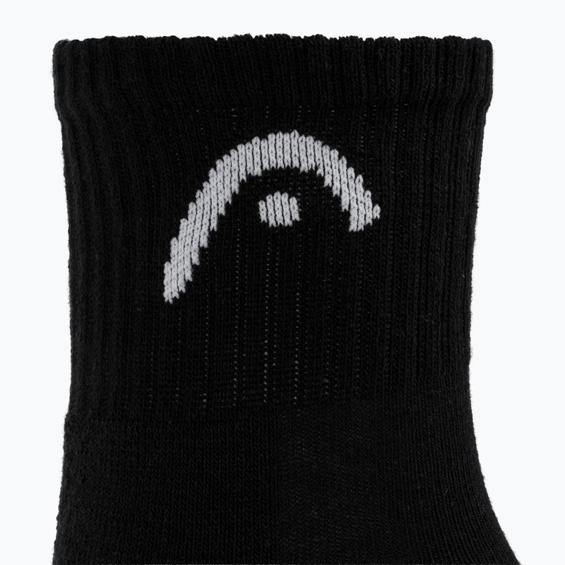 Kojinės HEAD Tennis 3P Club Short Crew 3 pairs black 3
