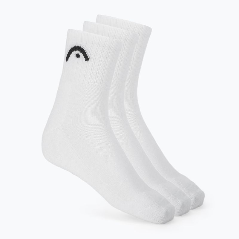 Kojinės HEAD Tennis 3P Club Short Crew 3 pairs white