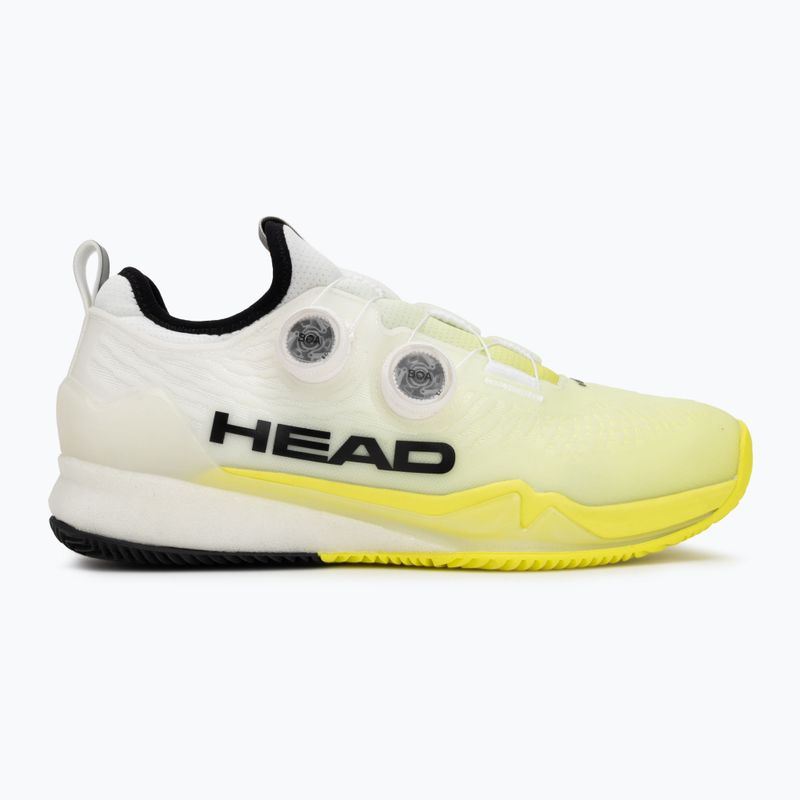 Vyriški teniso bateliai HEAD Endure Pro BOA Clay white/yellow 2