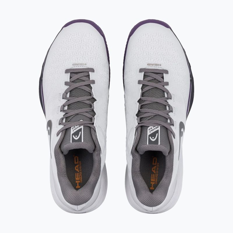Vyriški teniso batai HEAD Revolt Pro 5.0 Clay light grey/purple 4
