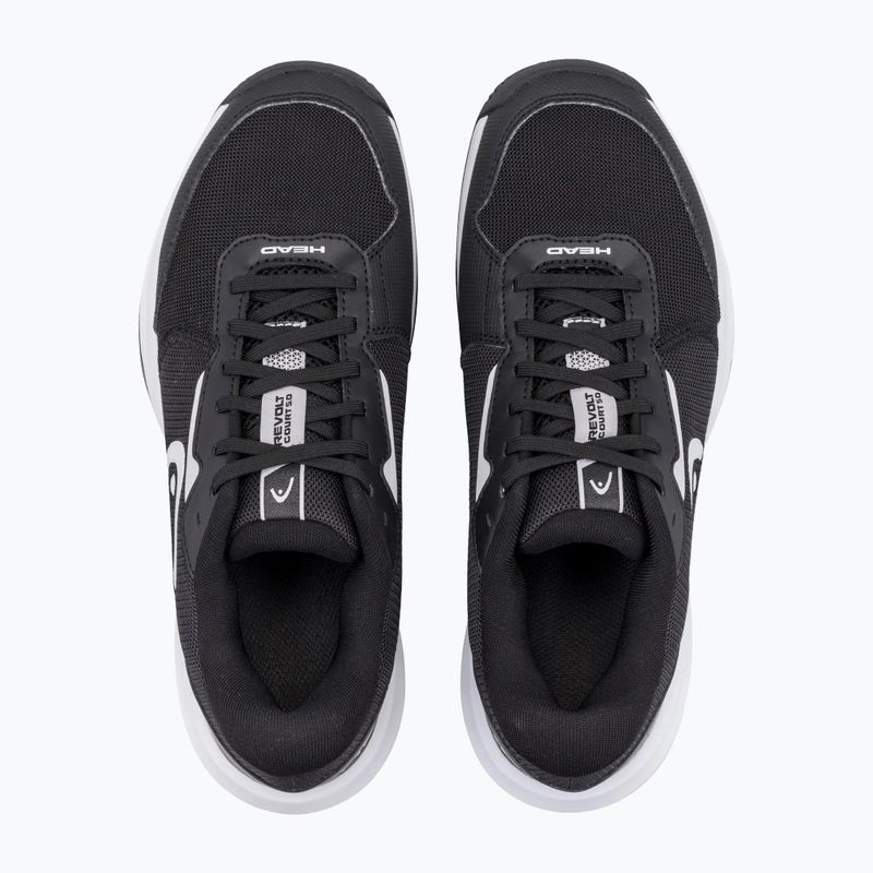 Vyriški teniso batai HEAD Revolt Court 5.0 black/white 4