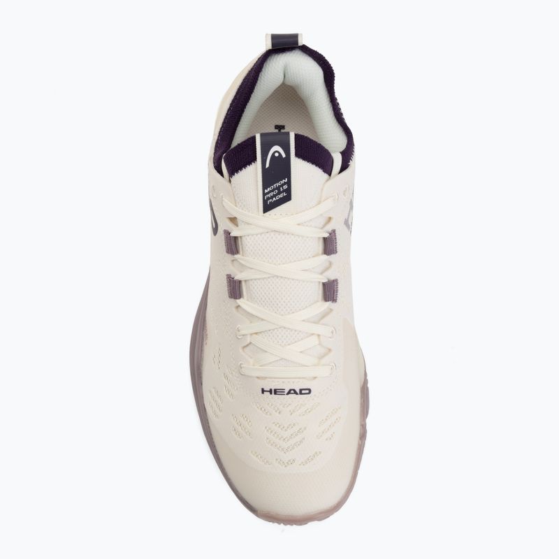 Moteriški padelio batai HEAD Motion Pro 1.5 chalk white/purple 5