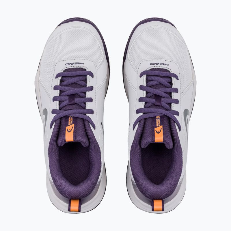 Vaikiški teniso batai HEAD Sprint Court 4.0 light grey/purple 4