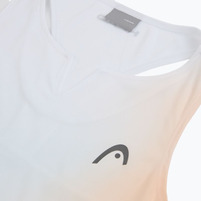 Moteriški teniso marškinėliai HEAD Agility Tank Top apricot/print vision 3
