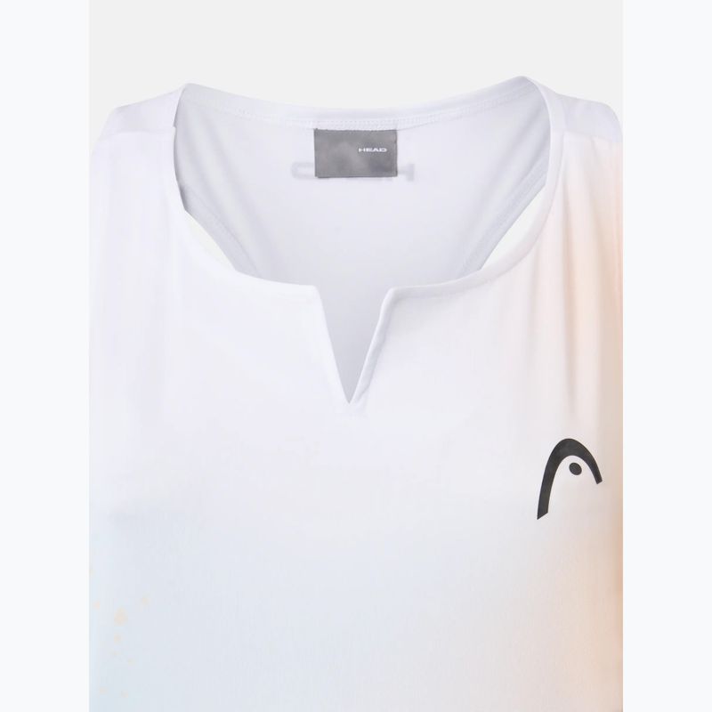 Moteriški teniso marškinėliai HEAD Agility Tank Top light blue/print vision 3