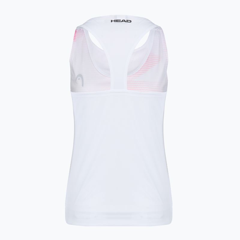 Moteriški teniso marškinėliai HEAD Agility Tank Top light blue/print vision 2