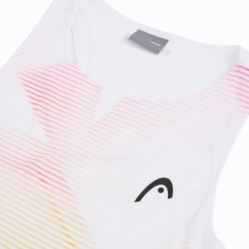 Moteriški teniso marškinėliai HEAD Agility Tank Top light blue/print vision 3