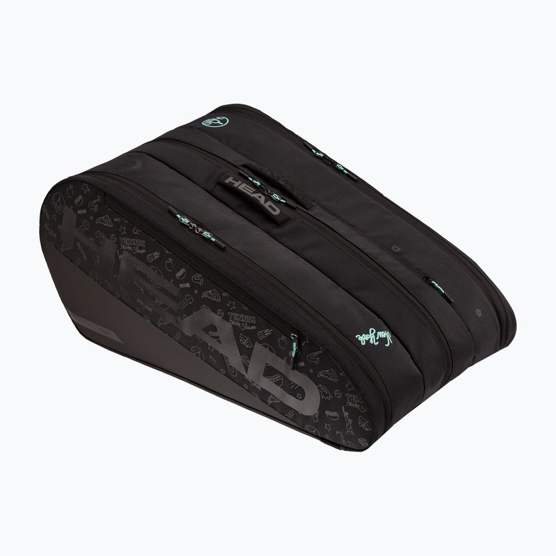 Teniso krepšys HEAD Tour Racquet Bag XL Neon 2025 75 l black/blue