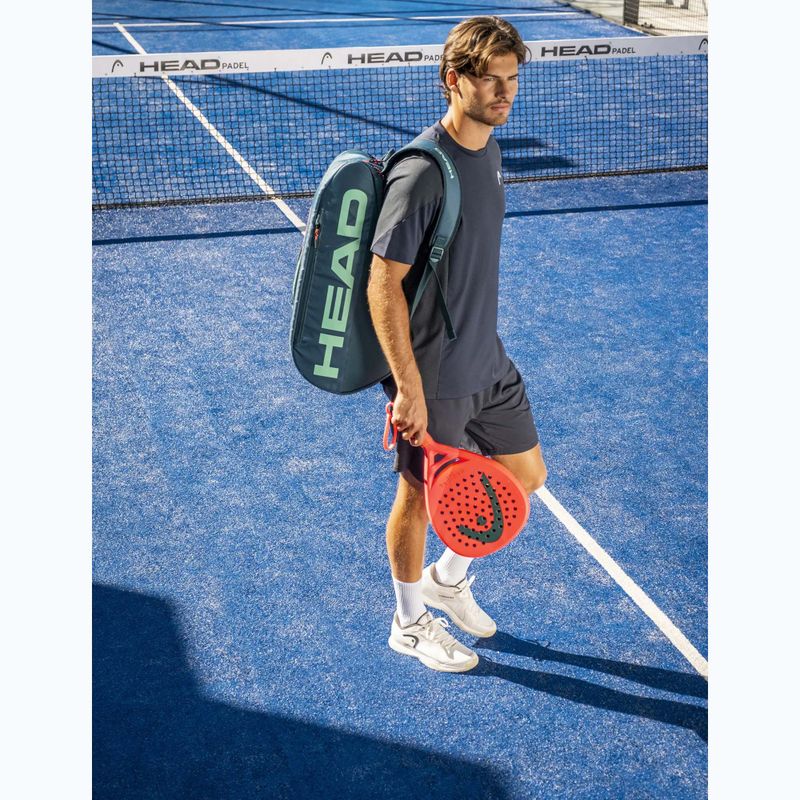 Padelio krepšys HEAD Tour Padel Bag L 40 l green/orange 7