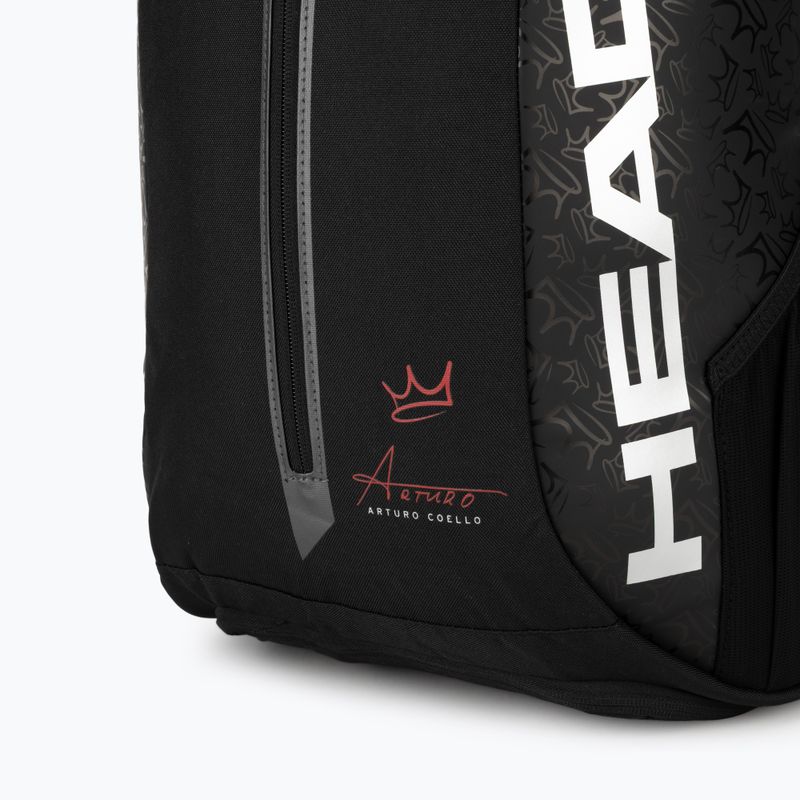 Kuprinė padelio raketėms HEAD Coello Tour Padel Backpack 25 l black 4
