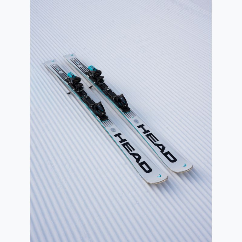 Kalnų slidės + apkaustai HEAD WC Rebels e-SL RP EVO 14 + Freeflex 14 GW white/black 2