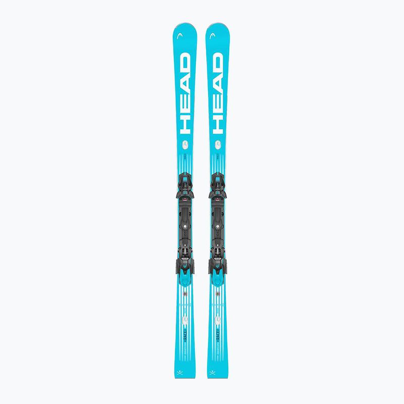 Kalnų slidės + apkaustai HEAD WC Rebels e-Race Pro RP WCR 14 + Protector+ FF 14 GW blue/white 2