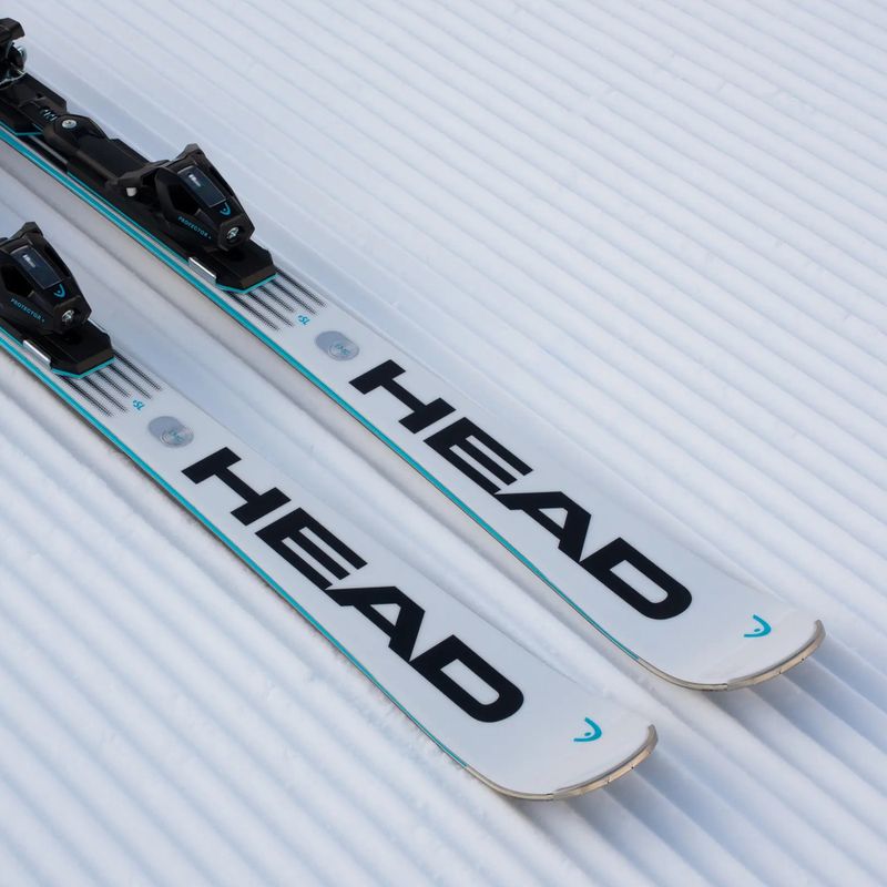 Kalnų slidės + apkaustai HEAD WC Rebels e.SLR LYT-PR + PR 11 GW white/blue 4