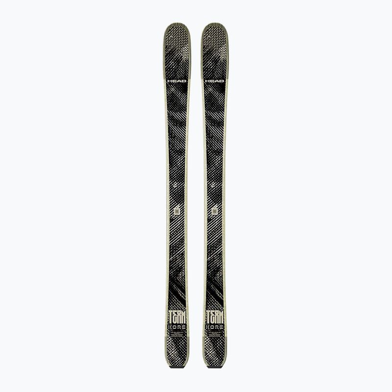 Vaikiškos kalnų slidės + apkaustai HEAD Kore Team SW + Attack LYT 11 GW black/beige 2