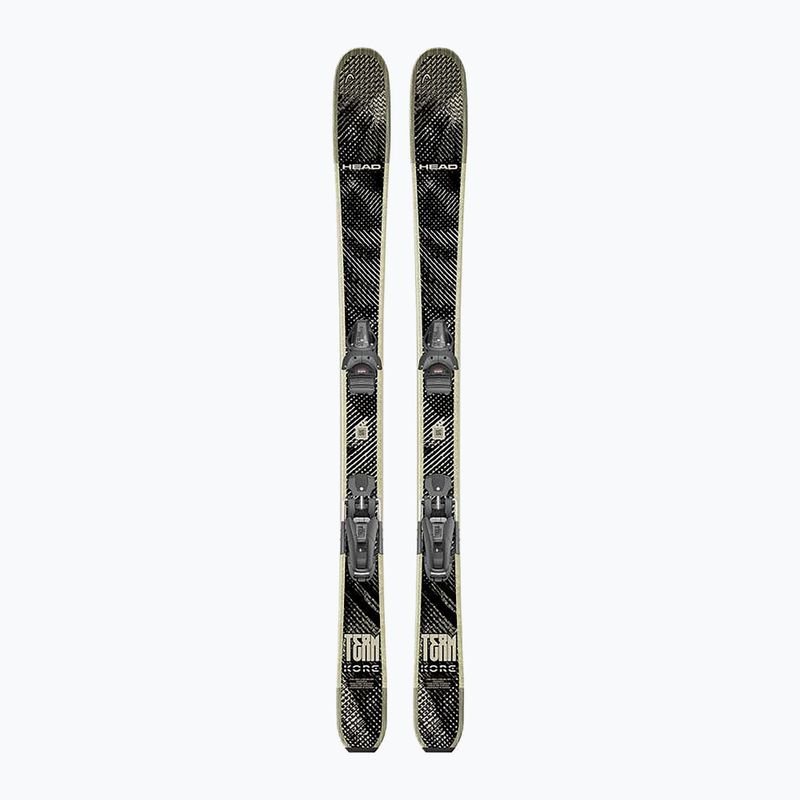 Vaikiškos kalnų slidės + apkaustai HEAD Kore Team SW + Attack LYT 11 GW black/beige 3