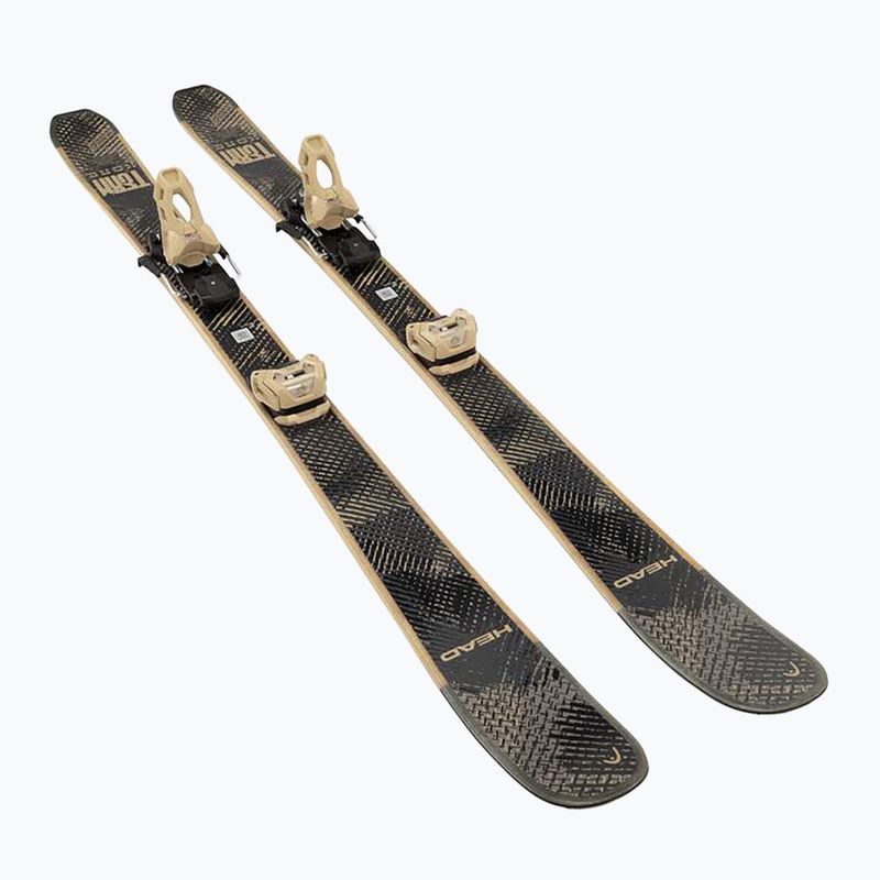 Vaikiškos kalnų slidės + apkaustai HEAD Kore Team SW + Attack LYT 11 GW black/beige 4