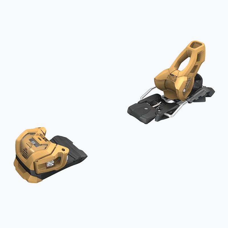 Vaikiškos kalnų slidės + apkaustai HEAD Kore Team SW + Attack LYT 11 GW black/beige 9