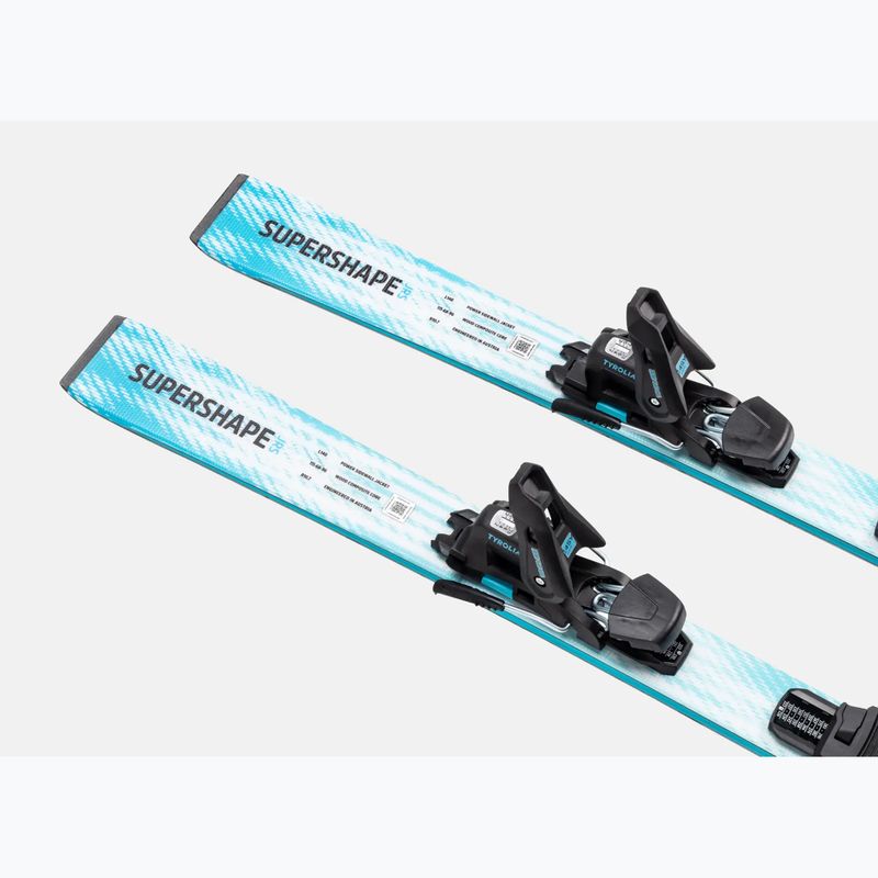 Vaikiškos kalnų slidės + apkaustai HEAD Supershape JRS + Jrs 7.5 GW CA white/blue 4
