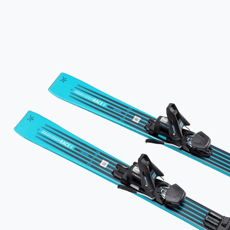 Vaikiškos kalnų slidės + apkaustai HEAD WC e.Race Team SW JRS + Jrs 7.5 GW CA blue/white 4