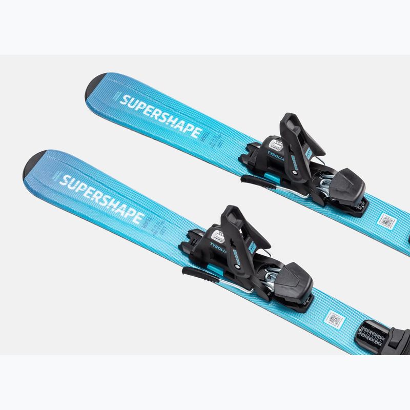 Vaikiškos kalnų slidės + apkaustai HEAD Supershape Team Easy JRS + Jrs 4.5 GW CA blue/white 3